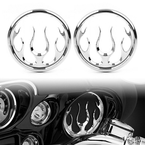 Chrome flame speaker grill - speaker,