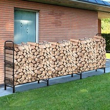 12ft Long Metal Wood Log Store