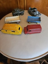  Dinky Corgi Bedford Trailer Caravan Car Saladin Tank  Die Cast LOT Vintage 