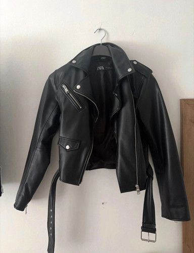 Zara women black faux - zara,