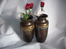 Old Pair of vases made of