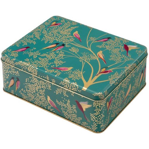 Sara miller storage tin green - storage,