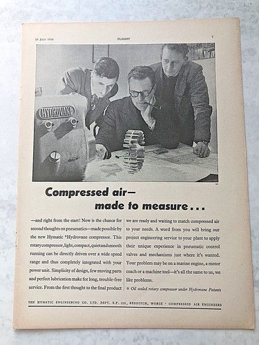 1954 aircraft advert - advert, hymatic