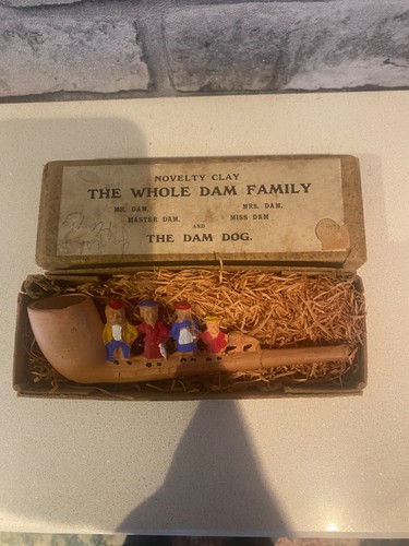 Boxed antique novelty - boxed, clay