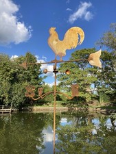 METAL GARDEN RUSTY COCKEREL