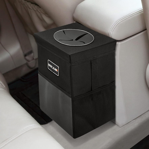 Car trash bin with lid - trash,