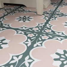 30.48cm x 30.48cm floor pops DAPHNE PINK self-adhesive vinyl floor tiles
