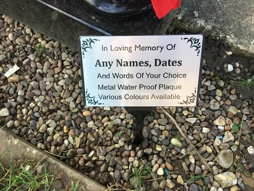 Personalised memorial plaque - memorial,