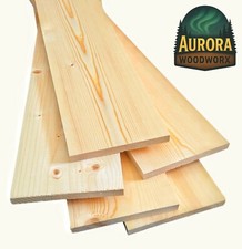 Solid Timber Pine Board 18mm Thick 190mm Wide Smooth Planed Square Edge Wood
