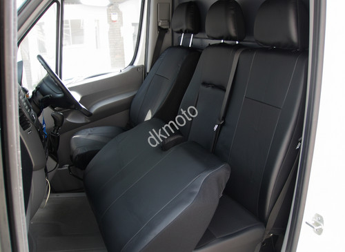 Tailored leather look seat - look,