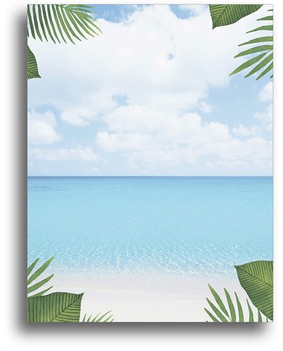 Tropical beach stationery - tropical,