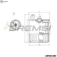 FUEL FILTER FE0370 FOR MERCEDES-BENZ OM611.962/646.963 2.1L 4cyl C-CLASS 2.7L