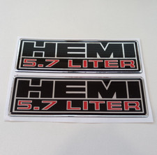 Dodge Jeep Chrysler 5.7 LITER HEMI badges emblems Charger Grand Cherokee litre