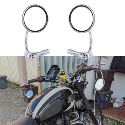 Pair bar end mirrors - end,