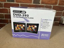 Acoustic Solutions DVD-293 Portable Twin DVD Player 9"  Tested