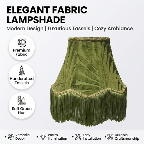 Vintage lampshade velvet lamp - velvet,