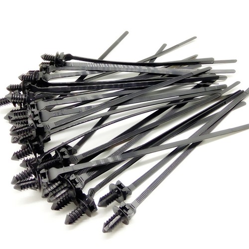 100x black push mount - black,