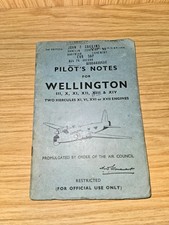 WW2 RAF 1940s Aircrew No 30 OTU RAF Hixon Vickers Wellington Pilots Notes Manual