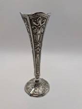 Ornate Silver Plated Trumpet