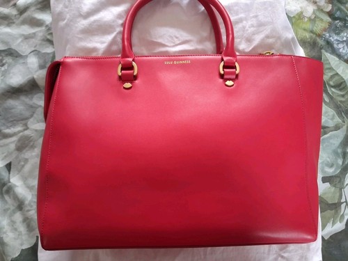 Lulu guinness red leather - guinness,