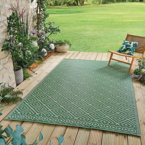 Outdoor aztec garden rug - aztec,
