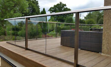 10mm Clear Toughened Building Balustrade Glass Panels For Balcony Decking Patios