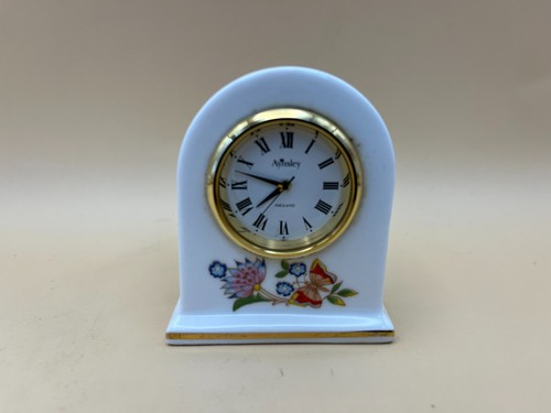 Miniature aynsley clock - miniature, clock.