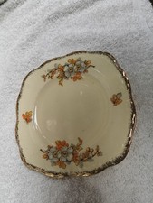 Alfred Meakin Marquis Shape Marigold art deco side plate