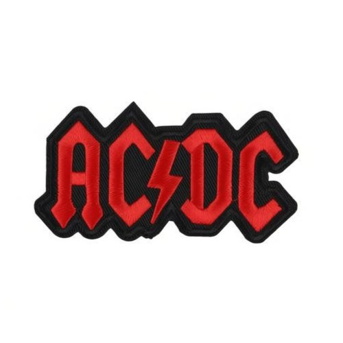 Rock music embroidered - ac/dc,