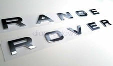 CHROME FOR RANGE ROVER HOOD BONNET REAR TRUNK STICKER LETTER DECAL BADGE AU