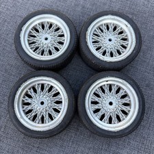 RC 1/10 Car On Road BBS Wheels Tyres Vintage X4 Set Hex Hub