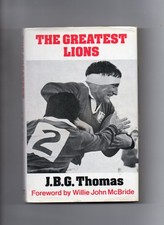 THE GREATEST LIONS by JBG THOMAS BRITISH ISLES TOUR SOUTH AFRICA 1974 RUGBY BOOK