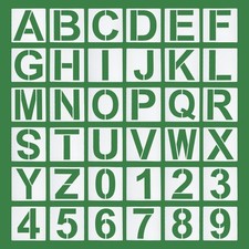 10 Inch Letter Stencils Number