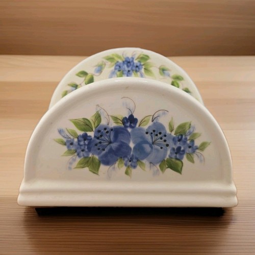 Vintage mail holder floral vee - mail,