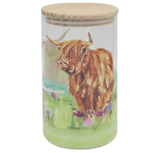 Large glass canister jar - glass,