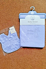 Christening Shawl & Satin Bib