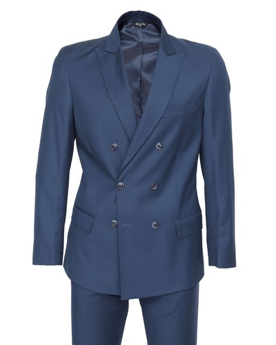 Nwt ezzelino suit blue double - nwt,