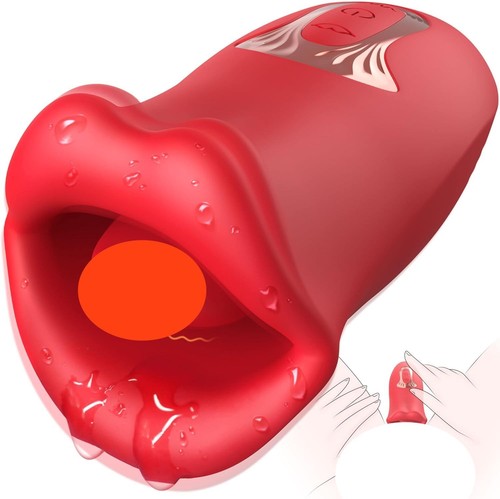 Powerful tongue licking - powerful,