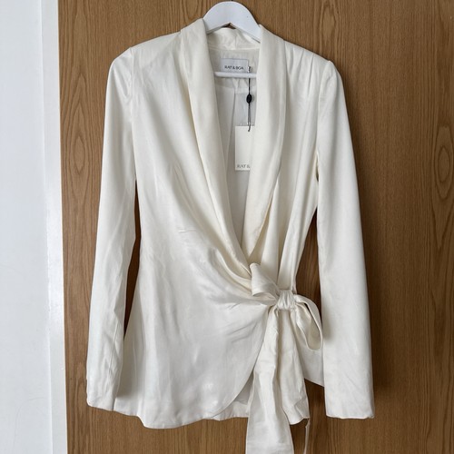 Rat boa marlowe blazer ivory - &,