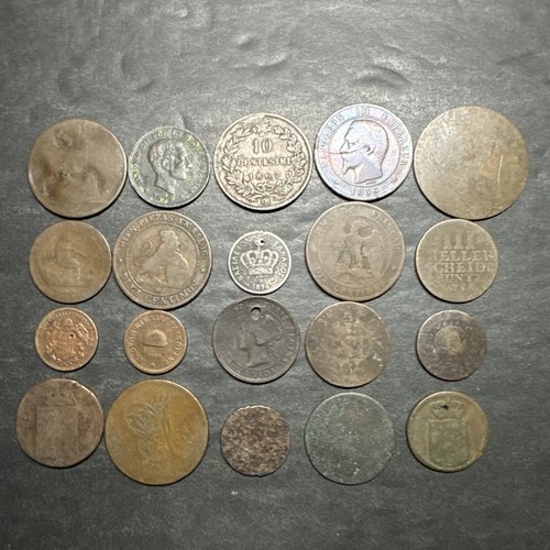 Old coin collection 1700 1800 - coin,