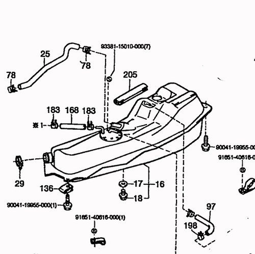 Fuel tank for piaggio porter - fuel,
