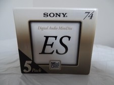 Great Value for money. 5 Sony ES Digital Audio Minidiscs - Brand New and Sealed