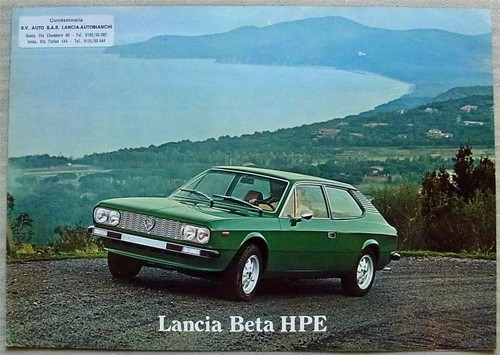 Lancia beta hpe - lancia, sales