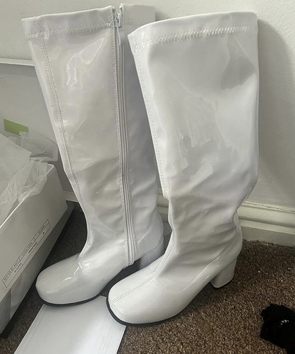 White gogo retro knee - -,