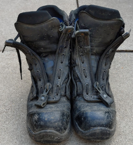 Mens black leather haix - mens,