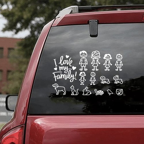 Personalised sticker family - sticker, my
