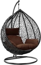 Garden Swing Egg Chair, Rattan Hanging Chair Hammock Chair Patio Furniture