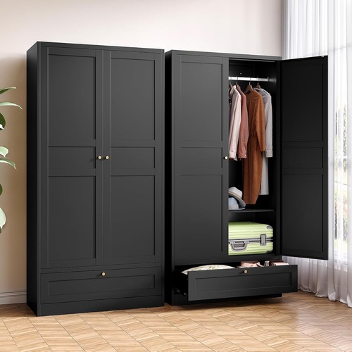 Metal armoire wardrobe closet - armoire,