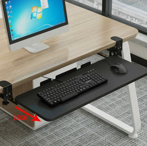 Keyboard tray under desk - keyboard,