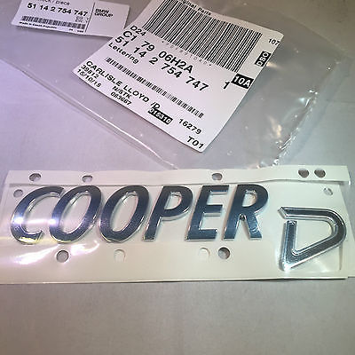 Mini genuine rear boot badge - genuine,